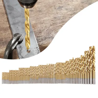 Hss Twist Drill Bits Set 1,5 mm-10mm hss Twist Drill Kit Stahl Titan beschichtetes Twist Drilling Tool für Kunststoff Holz Metall