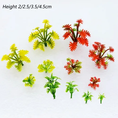 2cm-3 5 cm Miniatur Blumen gras Modell abs Pflanze DIY Material für die Herstellung von Eisenbahn