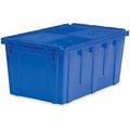 Extra Large Storage Tote with Lid 26.9 L x 17 W x 12.6 H - Blue