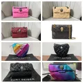 Kurt g london mehrfarbige Patchwork Umhängetaschen für Frauen uk Marke Designer Modetrend Handtasche