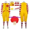 M Onkel Clown Cosplay Anime Eltern-Kind Kostüm Overalls Fastfood gelbe Clown Kleidung für Kinder