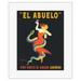 El Abuelo - Old Style Wine from AragÃ³n Spain (Vino Rancio de AragÃ³n) - Vintage Advertising Poster by Leonetto Cappiello c.1901 - Fine Art Rolled Canvas Print 11in x 14in