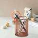 Pen Holder Mesh Pencil Pen Holder Cup for Desk Office Pen Organizer Rose Gold Round Pencil Holder