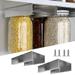 Trayknick Kitchen Mason Jar Organizer - Under Cabinet Space-Saving Canning Rack for Food Glass Jar Storage (1 Set)