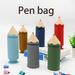 Trayknick Silicone Pen Shaped Pencil Holder - Practical Suction Cup Design Pencil Case Makeup Brush Holder for Home