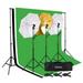 Bornmio 45W Photo Photography Umbrella Lighting Kit Studio Light Bulb Non-Woven Fabric Backdrop Stand(Do Not Sell on Amazonff)