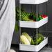 KKCXFJX Clearence!Rolling Storage TrolleyLaundry Room Organization 3 Tier Mobile Shelving Unit Bathroom Organizer Storage Rolling Utility Trolley For Kitchen Bathroom
