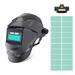 Geevorks Solar Powered Welding Helmet Auto Darkening with LED Light True Color Welder Helmet Face Shield Head Mounted Welding Mask Welding Hood for Grinding Welder Adjustable Shade 9 13 Welder Mask