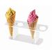 Cal-Mil 398 Waffle Cone Holder Stand w\\/ 4 Holes 12 x 4 x 4 1\\/2