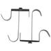 2Pcs Pool Pole Hanger Adjustable Metal Iron Pool Pole Hook Hanger Pool Accessories for Pool Poles Pool Fence Wall