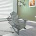 Walnut Reclining Wooden Outdoor Adirondack Rocking Chair Outdoor Furniture for Poolside and Deck