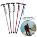 Riguas Trekking Pole Four Sections Adjustable Foldable Collapsible Non-slip Mountaineering Assistance Portable Climbing Cane Walking Stick for Elderly