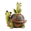 Garden Turtle Statue Outdoor Resin Garden Statue Indoor Outdoor Decoration Frogs Decor on Turtle Statue Figurine Garden Decor