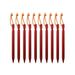BESTONZON 10pcs Reflective Rope Tent Stake Pegs Garden Stakes Safe Tent Nails Useful Tents Nail Accessories for Outdoor Camping with Cloth Bag (Red)