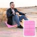 Yarino Cushions Strap Garden Chair Pads Seat For Outdoor Outdoor Seat Cushion Folding Foam Portable Picnic Mat Heat Insulation Moistureproof Mat- Pink