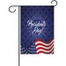 Presidents Day Polyester Garden Flag House Banner 12 x 18 inch Two Sided Welcome Yard Decoration Flag for Wedding Party Home Decor