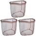 3pcs Fish Land Net Fishing Net Replacement Foldable Fishing Catching Net Fishing Net Releasing Fishing Net