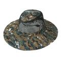 Ogiraw Bucket Hat Summer Fishing Sunshade Hat Outdoor Camouflage Breathable Sandal Hat Western Cowboy Sunshade Hat Net Hat Hats for Men Camouflage4 One Size