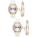 2 Sets of Women Wrist Watch Star Moon Design Watch Exquisite Bracelet Women Festival Gifts