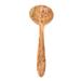 BeldiNest Olive Wood Strainer Spoon for Cooking, Slotted Spoons - Solid Natural Olive Wood Long Spatula 12-inch