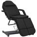 vidaXL Beauty Treatment Chair Massage Bed Reclining Massage Table Faux Leather - 70.9" x 24.4" x 30.7"