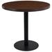 vidaXL Bistro Table Light Brown/Dark Brown MDF