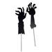 36" Metal Crepy Hand Yard Stake, Set of 2