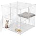 2 Tier Large Cat Cage Crate Metal Cage,White