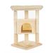 28" Cat Tree Tower for Indoor Cats Cat Condo with Sisal Scratching Posts, Plush Perch