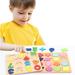 KYAIGUO Toddler Baby Wooden Puzzle Wooden 123 Number Shape Puzzle Toddler Learning Puzzle Toy Gift for Boys and Girls 3 4 5 6 Years Old