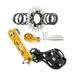 Baoblaze Bike Single Speed Conversion Aluminum Alloy Speed Converter with Spacers 20T Golden