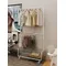 Schlafzimmer Doppel trockner Boden Metall Garderobe Haushalt mobile vertikale Kleiderbügel