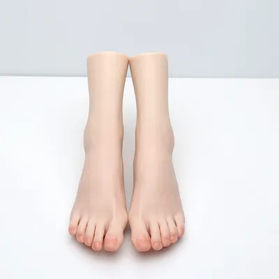 Piedini in Silicone modello simulazione Nail Practice manichino femminile Fetish del piede per scarpe da lavoro calzino espositore per gioielli ZISHINE J3818