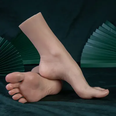 Nail Practice Foot Simulation piedini in Silicone modello manichino femminile piedi Fetish per Footjob Manicure scarpe espositore per gioielli TG4001