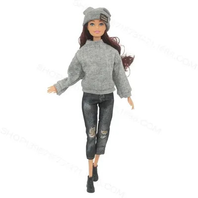 1 Set moda più nuovi accessori per bambole regalo per bambini giocattolo vestiti per ragazze abbigliamento invernale maglioni abbigliamento Casual cappelli bambole pantaloni