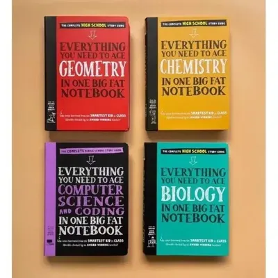 Alles, was Sie brauchen, um Geographie + Chemie + Informatik und Codierung + Biologie in einem großen fetten Notizbuch Englisch Bilderbuch