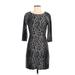 The Limited Casual Dress - Sheath: Gray Leopard Print Dresses - Women's Size 4