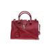 Yves Saint Laurent Leather Satchel: Pebbled Red Print Bags