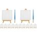 2 Sets Mini Easel Mini Easel Stand Mini Easels Canvas Painting Kit Painting Set for Adult Kids