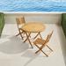 Eden 3-pc. Teak Folding Bistro Set - Frontgate