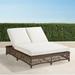 Hampton Double Chaise in Driftwood Finish - Olivier Indigo - Frontgate