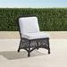Set of 2 Hampton Dining Side Chairs in Black Walnut Finish - Rain Resort Stripe Black, Standard - Frontgate