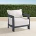 Porticello Lounge Chair in Matte Black Aluminum - Sailcloth Sailor - Frontgate