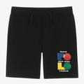 Ralph Lauren Boys Black Cotton Jersey Bermuda Shorts