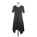 One Clothing Casual Dress - Fit & Flare: Gray Marled Dresses - Women's Size Small