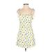 lost & wander Casual Dress - A-Line Square Sleeveless: Yellow Dresses - Women's Size X-Small