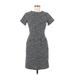 Ann Taylor LOFT Casual Dress - Sheath: Gray Marled Dresses - Women's Size 2