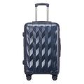 Carry-on Suitcase Luggage 20 in Luggage Durable Hard Edge Carry On Luggage Portable Combination Lock Suitcases Carry-on Suitcases Carry On Luggages (Color : Blue, Size : 20 in)