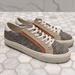 Madewell Shoes | Madewell Mwl Sidewalk Low-Top Sneakers In Spotted Brown Calf Hair Sneaker Size 8 | Color: Brown/Cream | Size: 8