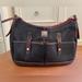 Dooney & Bourke Bags | Dooney And Bourke Euc Zipper Top Shoulder Hand Bag Black And Brown With Dust Bag | Color: Black/Brown | Size: 14” X 12”